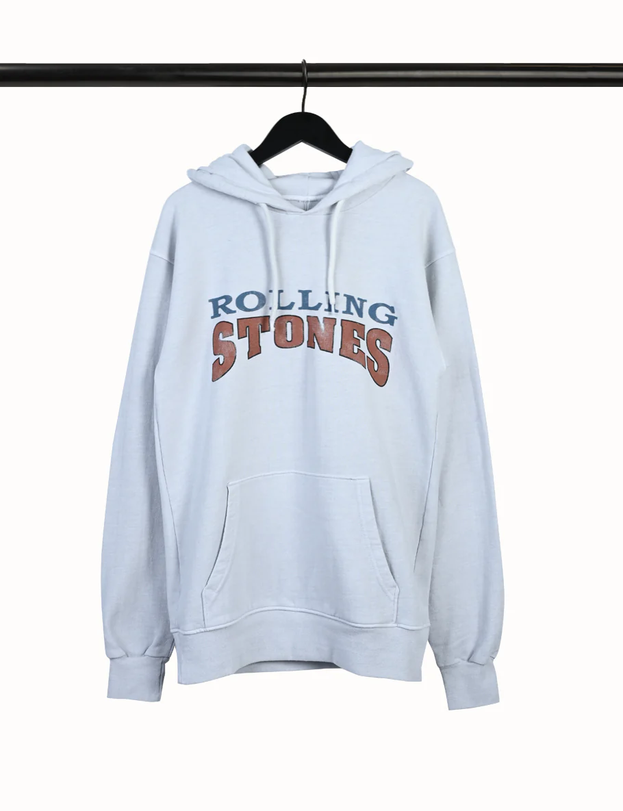 Varsity Print White Hoodie
