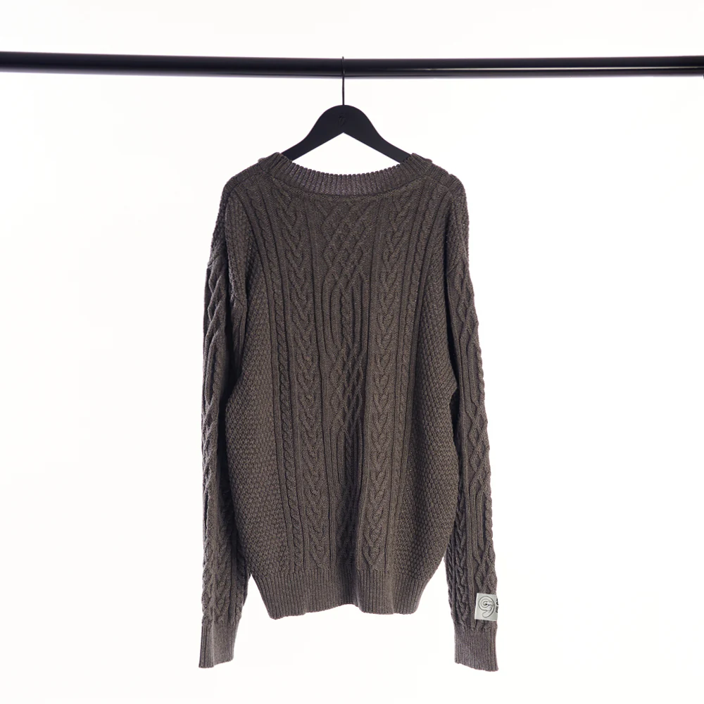 Vintage Rolling Stones Logo Cable Knit Sweater - Image 2