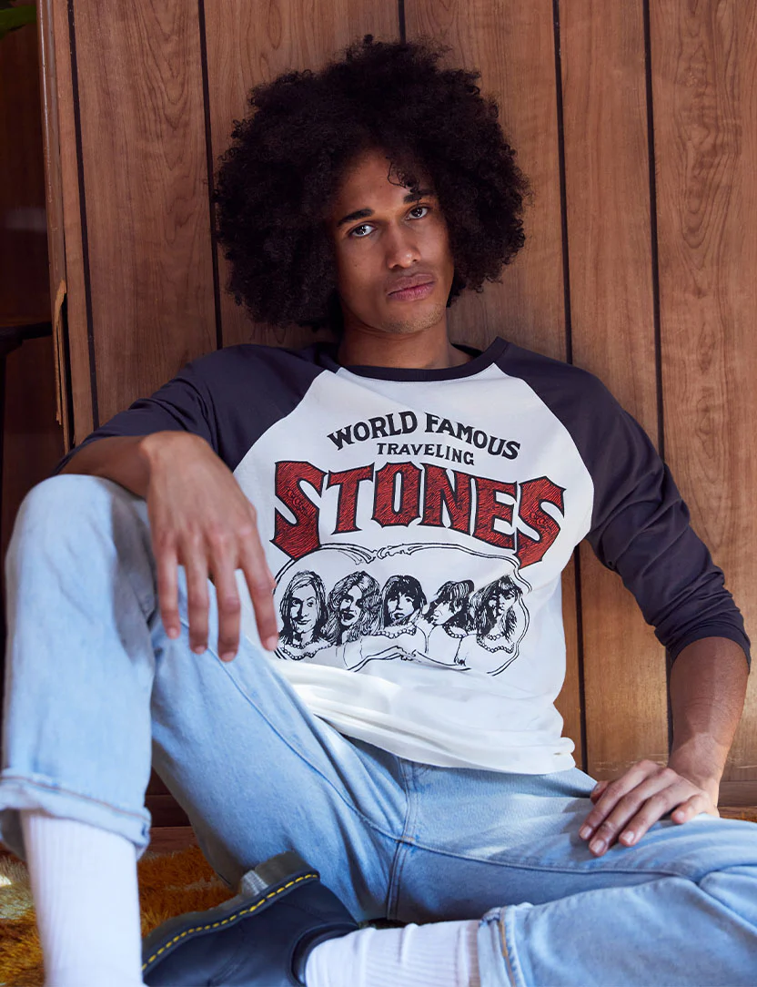 World Famous Print Raglan Longsleeve Shirt - Image 3