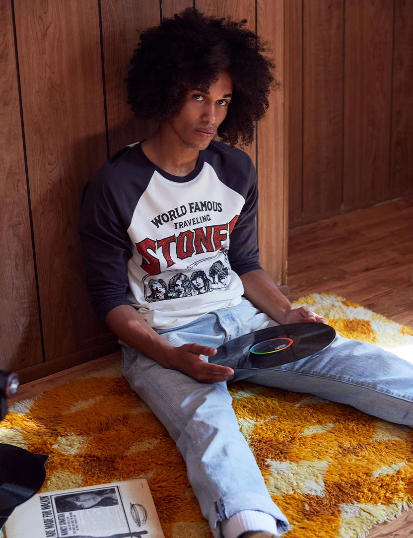 World Famous Print Raglan Longsleeve Shirt - Image 4